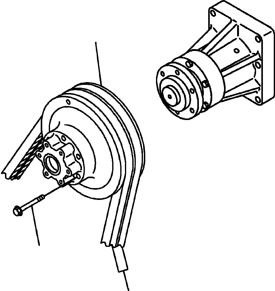 Комплект клиновых ремней 04121-22560 KOMATSU