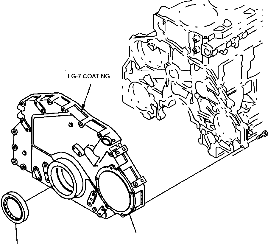 Передняя крышка 6152-22-3251 KOMATSU