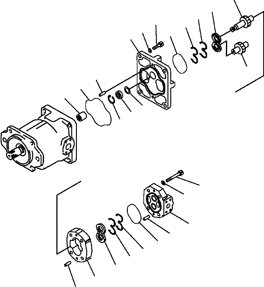 PUMP ASS'Y,(SAR18) 705-34-25640 KOMATSU