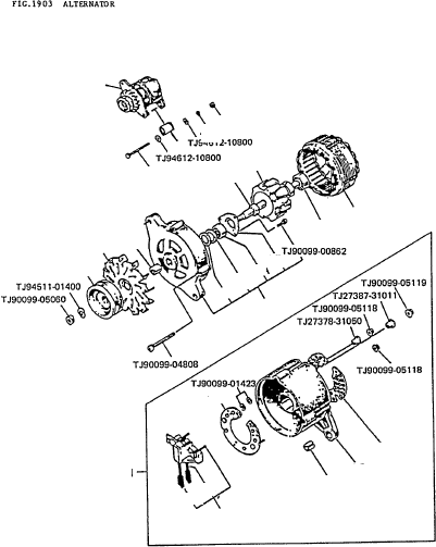 ROTOR ASSY TJ27330-22012 KOMATSU