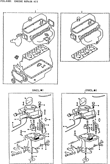 GASKET KIT ENGINE O/H TJ04111-96002 KOMATSU