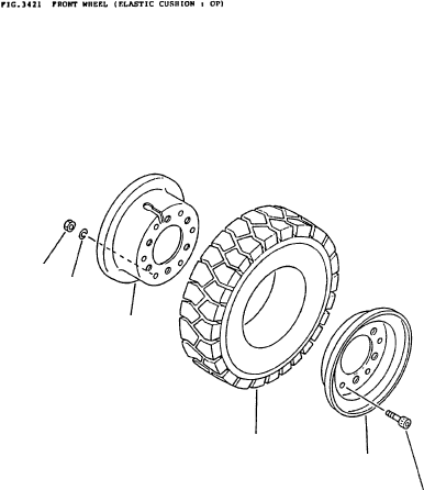 TIRE (18X7-8) 3BB-28-21210 KOMATSU