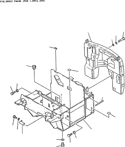 FRAME (FOR C-SPEC) 3BA-41-33110 KOMATSU