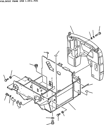 FRAME (FOR A, J-SPEC) 3BA-41-32112 KOMATSU