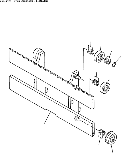 ROLLER (L) 34A-72-17530 KOMATSU