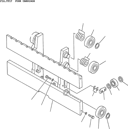 ROLLER (L) 34A-72-17580 KOMATSU