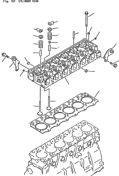 CYLINDER HEAD ASSY WITH VALVE 6206-11-1020 KOMATSU
