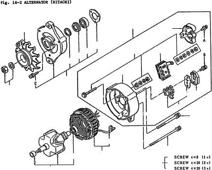 SCREW KIT 23200-E3400 KOMATSU