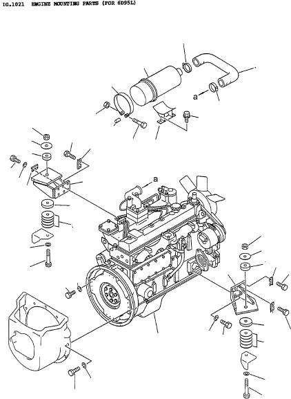 ENGINE ASSY 3EC-02-15811 KOMATSU
