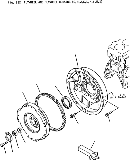 FLYWHEEL ASSY (DX-5) 6206-31-4130 KOMATSU