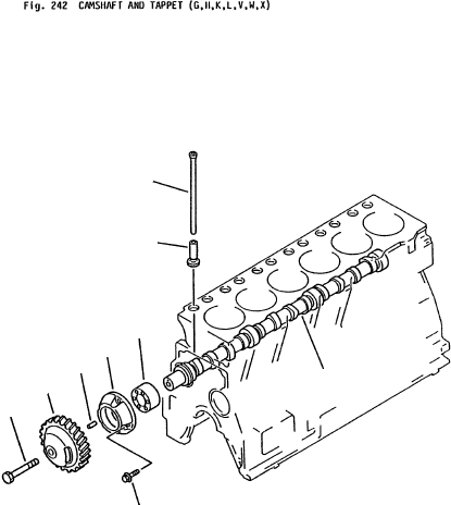 CAMSHAFT ASSY (CX-4) (6206- 41-1301, 6206-21-3132) 6206-41-1300 KOMATSU