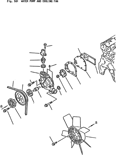 PULLEY, FAN (DX-4) 6206-61-3470 KOMATSU