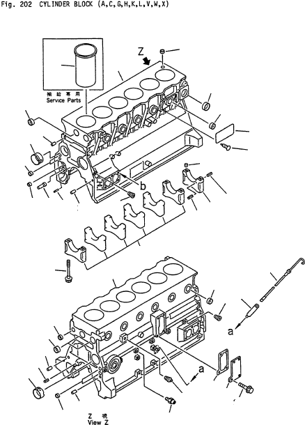 BLOCK ASSY (DX-5) 6206-21-1301 KOMATSU