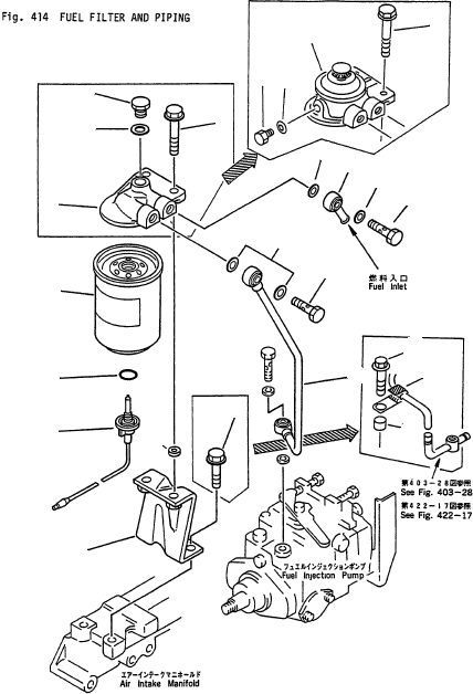 FUEL FILTER ASSY 6202-72-6110 KOMATSU