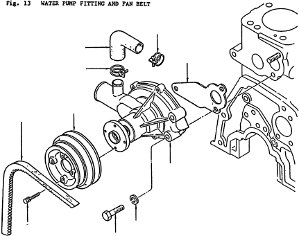 PUMP ASSY-WATER 21010-C6026 KOMATSU