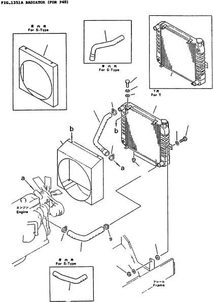 RADIATOR ASSY (T2) 3ED-04-33210 KOMATSU