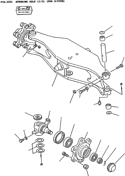 AXLE, STEERING 3EC-25-11110 KOMATSU