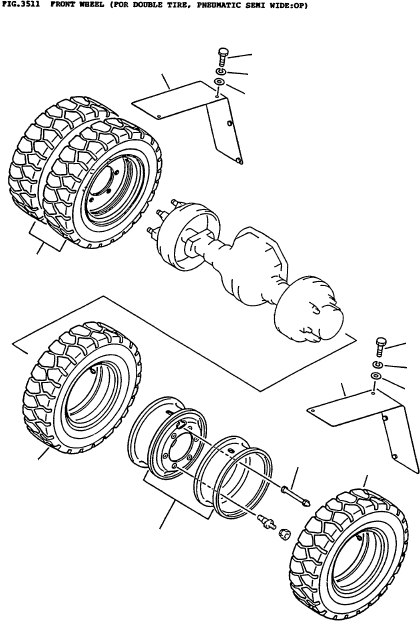 TIRE (7.50-16-12PR (J)) 3ED-27-12430 KOMATSU