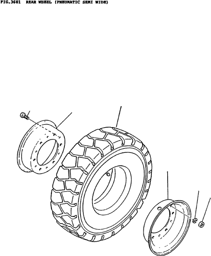 TIRE ASSY (PNEUMATIC SEMI WIDE) 304-30-33210 KOMATSU