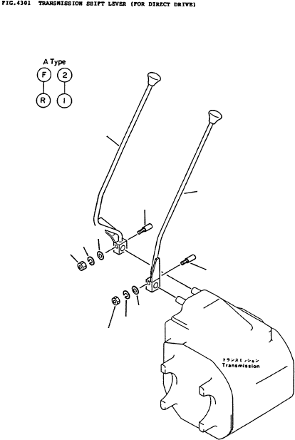 LEVER (2,1) 3EC-35-11121 KOMATSU