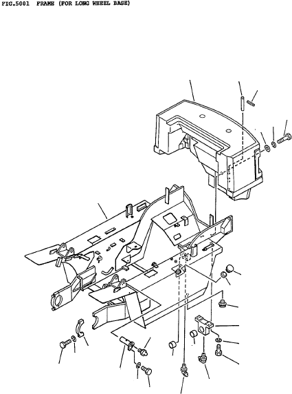 FRAME (FD40, 45) 3EC-41-A1210 KOMATSU