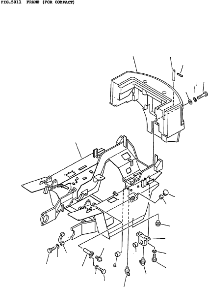 FRAME (FG35Z, 40Z FG33N, 35N) 3EC-41-A1310 KOMATSU