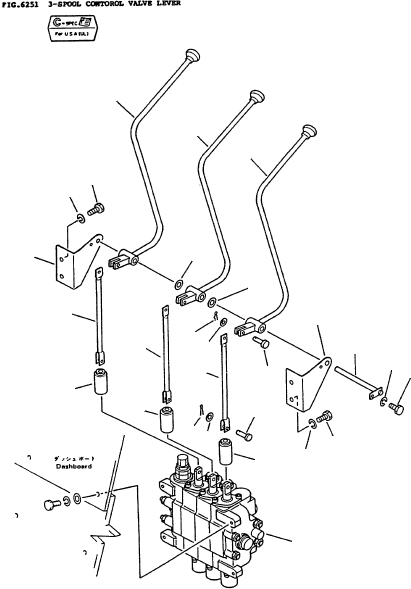 LEVER (ATTACHMENT) 3EC-61-12310 KOMATSU