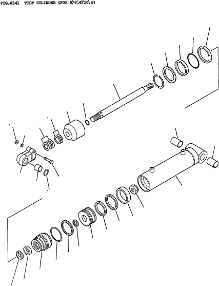 TILT CYLINDER SEAL KIT 3EC-64-A1790 KOMATSU