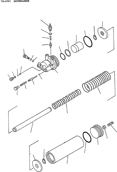 ACCUMULATOR KIT 3EC-36-05040 KOMATSU