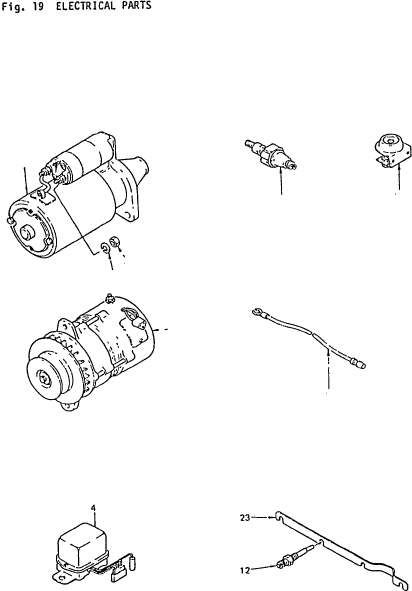STARTER (F, F01, F03, F04, F05, FS, F01S, F03S, F0 5-81100-080-1 KOMATSU