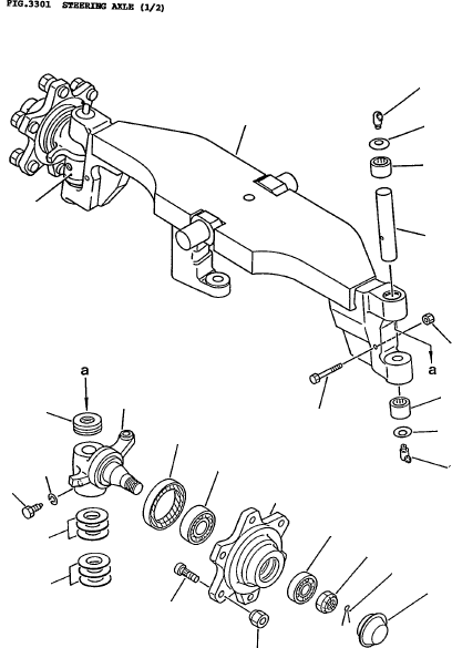 KNUCKLE (R.H) 3EA-24-13231 KOMATSU