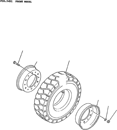 RIM ASSY 34A-27-00020 KOMATSU