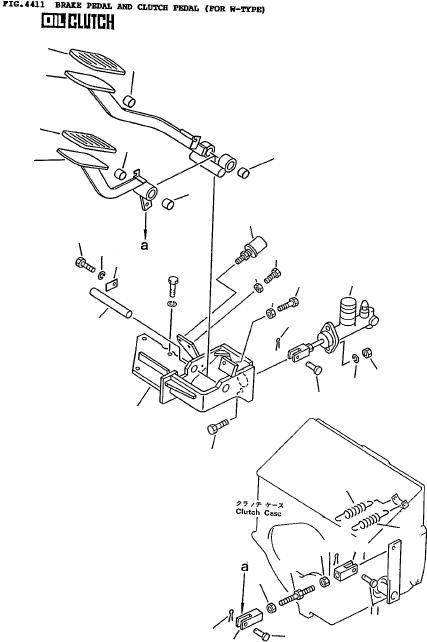 PEDAL, BRAKE 3EA-36-13110 KOMATSU