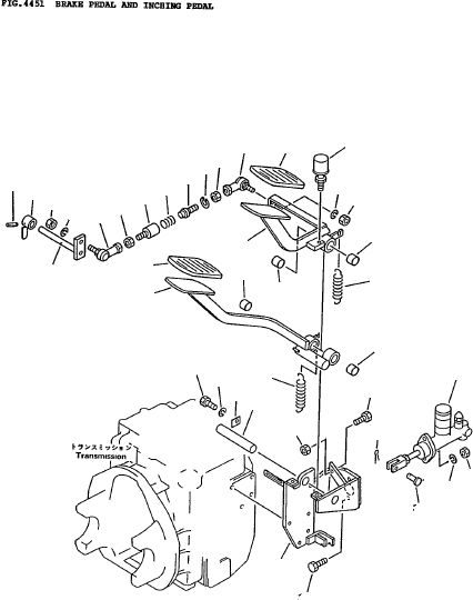PEDAL, BRAKE 3EA-36-14110 KOMATSU