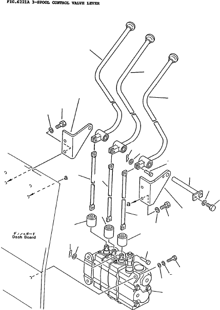 LEVER (ATTACHMENT) 3EA-61-11132 KOMATSU