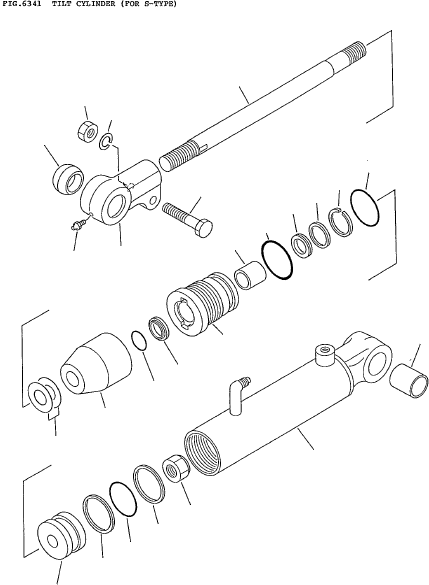 TILT CYL KIT 3EA-64-05020 KOMATSU