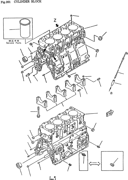 CYLINDER BLOCK ASSY 6202-23-1101 KOMATSU