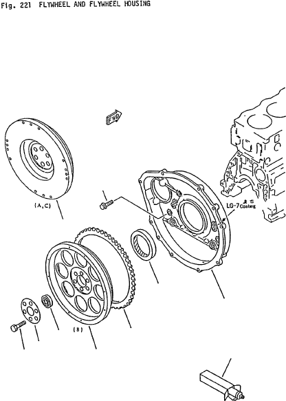 FLYWHEEL (B) 6202-31-4130 KOMATSU
