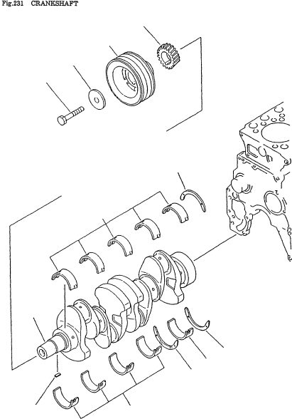 PULLEY, CRANK 6202-33-1460 KOMATSU