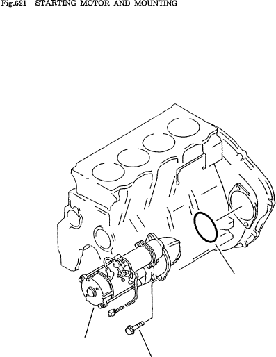 STARTING MOTOR (C) (KD0-23000-0170) (WET CLUTCH) 600-813-1732 KOMATSU