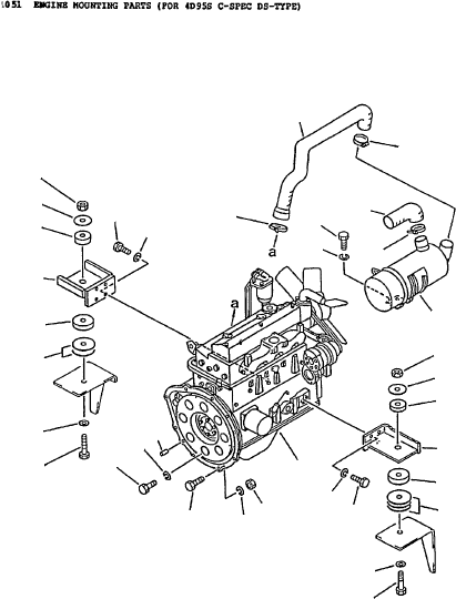 ENGINE (C) 3EB-02-15110 KOMATSU