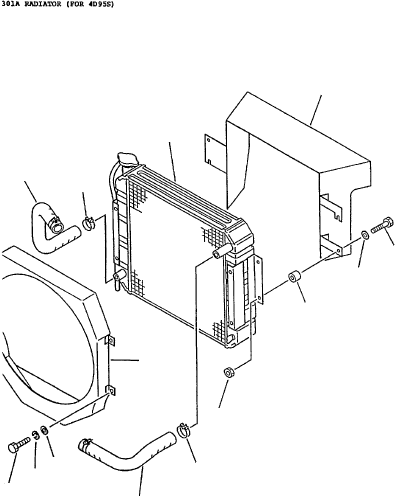 RADIATOR (C) 3EB-04-11110 KOMATSU