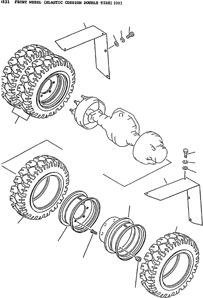 TIRE (6.00-15) 34B-27-33420 KOMATSU