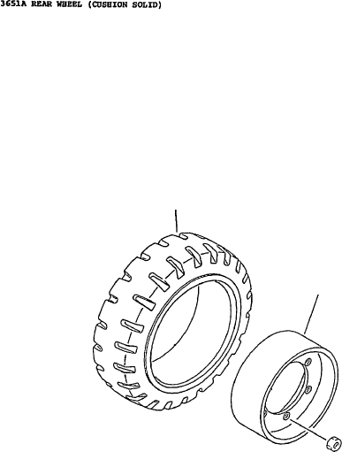 TIRE, CUSHION (2.0T~2.5T 16-1/4X5X11-1/4) 37B-1HD-1020 KOMATSU
