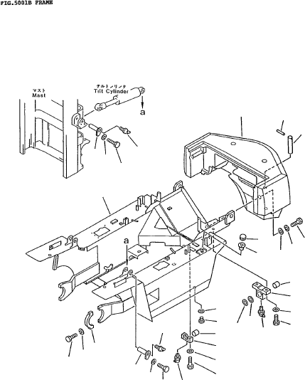 FRAME (FD28~30, C240) 3EB-44-16102 KOMATSU