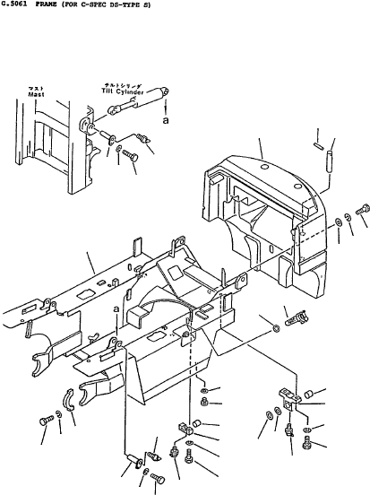 FRAME (S) 3EB-42-14100 KOMATSU