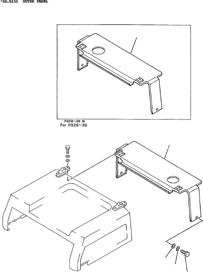 COVER (4D95S) 3EB-50-15310 KOMATSU