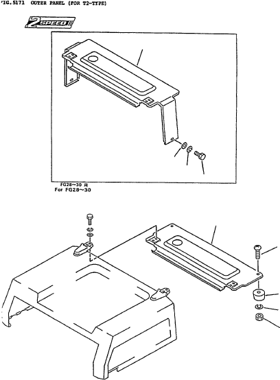 COVER (FD28~30) 3EB-50-14910 KOMATSU