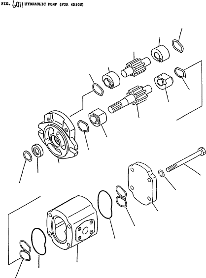 HYDRAULIC PUMP ASSY 3EB-60-12510 KOMATSU