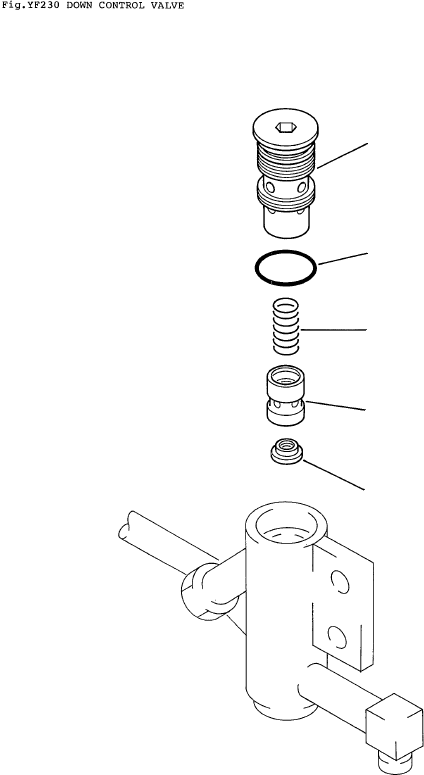 DOWN CONTROL VALVE ASSY 3EB-72-17302 KOMATSU